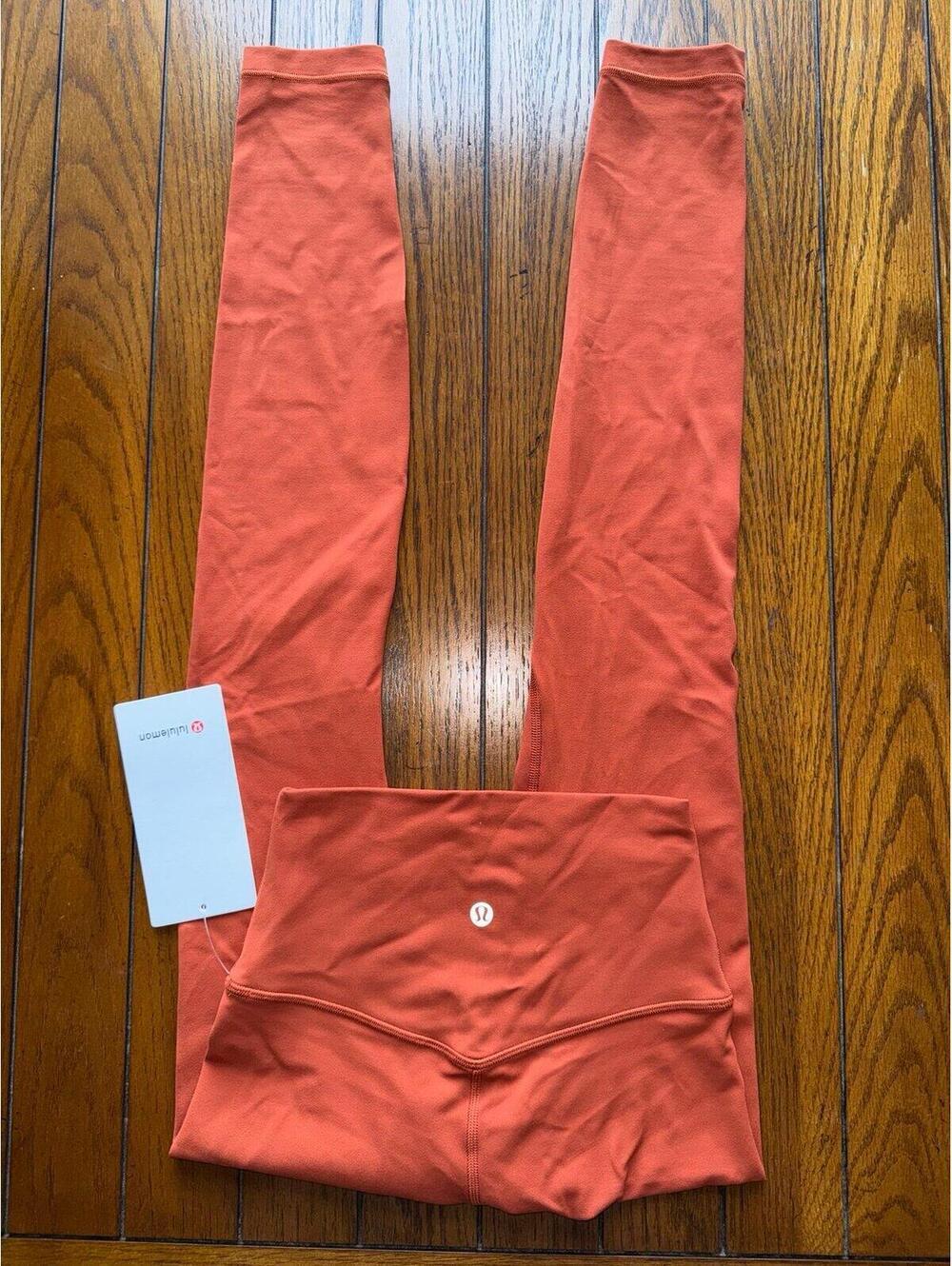 Lululemon Align High Rise 28” Autumn Rust Size 2 NWT